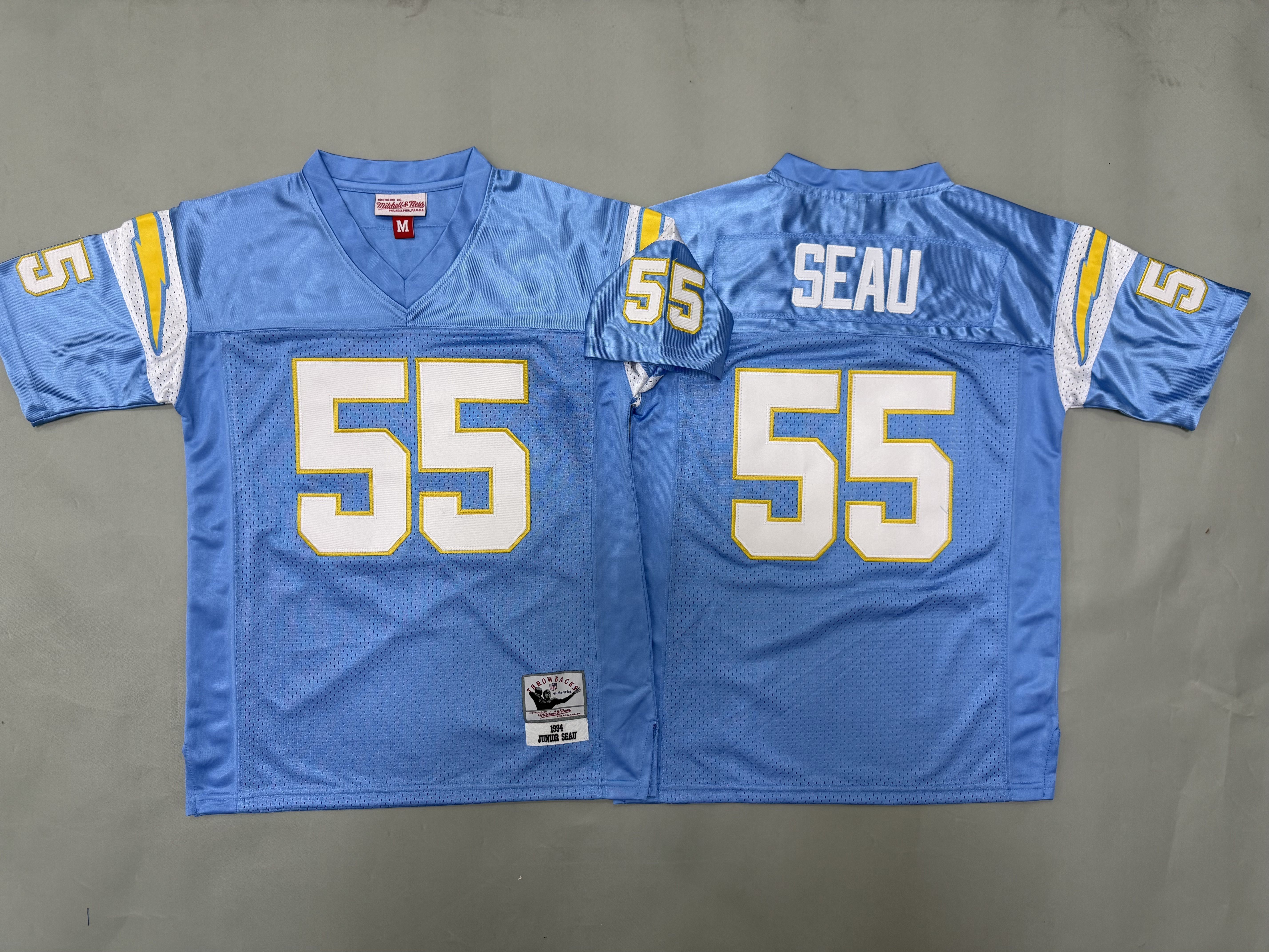 Youth 2026 Los Angeles Chargers #55 Seau Light Blue Throwback Limited NFL Jersey style 01->youth nfl jersey->Youth Jersey
